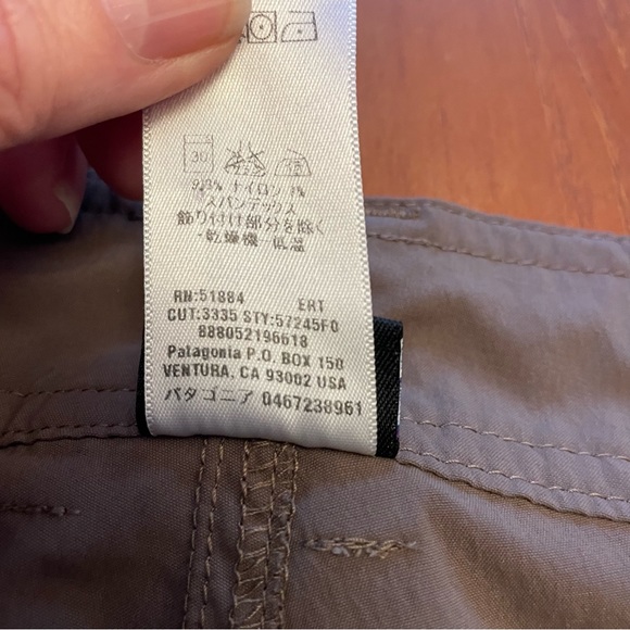 Patagonia Brown Roll Up Bermuda Solimar Shorts Sz 4 - Picture 9 of 9